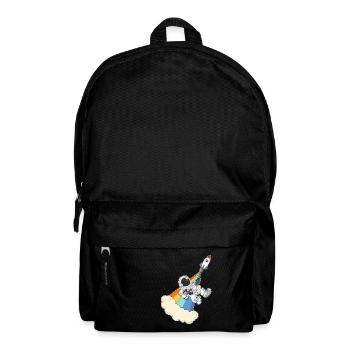 Astronaut rock n roll space rocket guitar - Backpack - black - Front