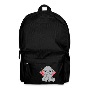 kleiner süßer Elefant Baby - Rucksack - Schwarz - Vorne