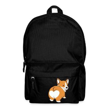 Welsh Corgi Pembroke butt - Backpack - black - Front
