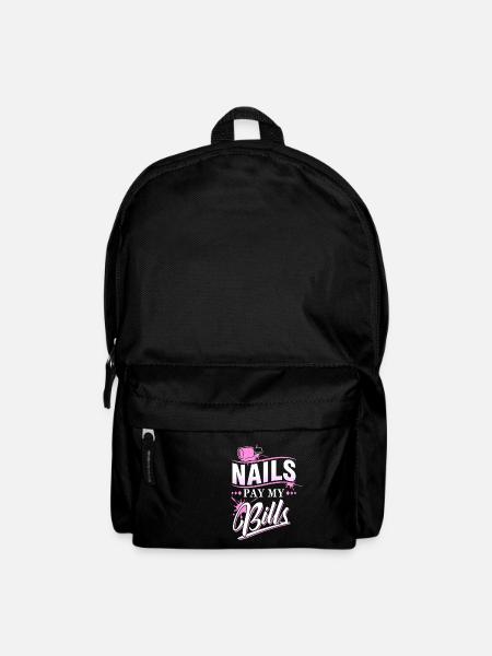 Nail designer manicure beautician fingernails - Backpack - black