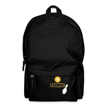 Kegeln Bowling Sieger Geschenk Bewegung Trophäe - Rucksack - Schwarz - Vorne