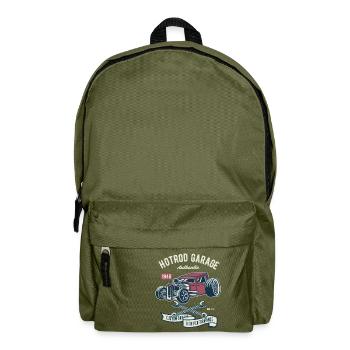 Hotrod Garage High Performance - Rucksack - Olivgrün - Vorne