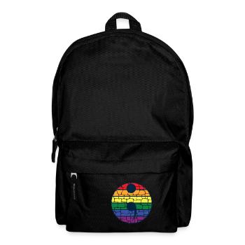 Cadeau de genre LGBT Rainbow Semicolon Gaypride - Sac à dos - noir - Devant