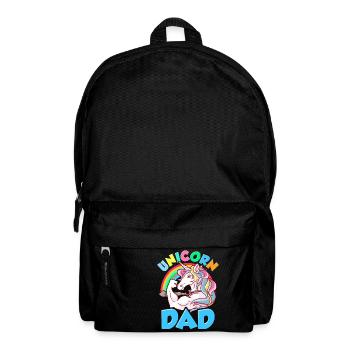 Awesome Einhorn Papa Coole Einhorn Väter - Rucksack - Schwarz - Vorne