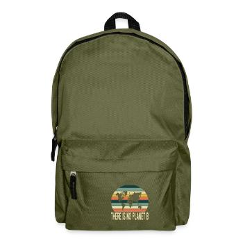 There is no planet b - Backpack - olive green - Front