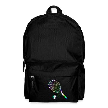 Tennisspieler - Rucksack - Schwarz - Vorne