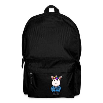 Police Unicorn Policeman Blue Light Deployment Children - Backpack - black - Front