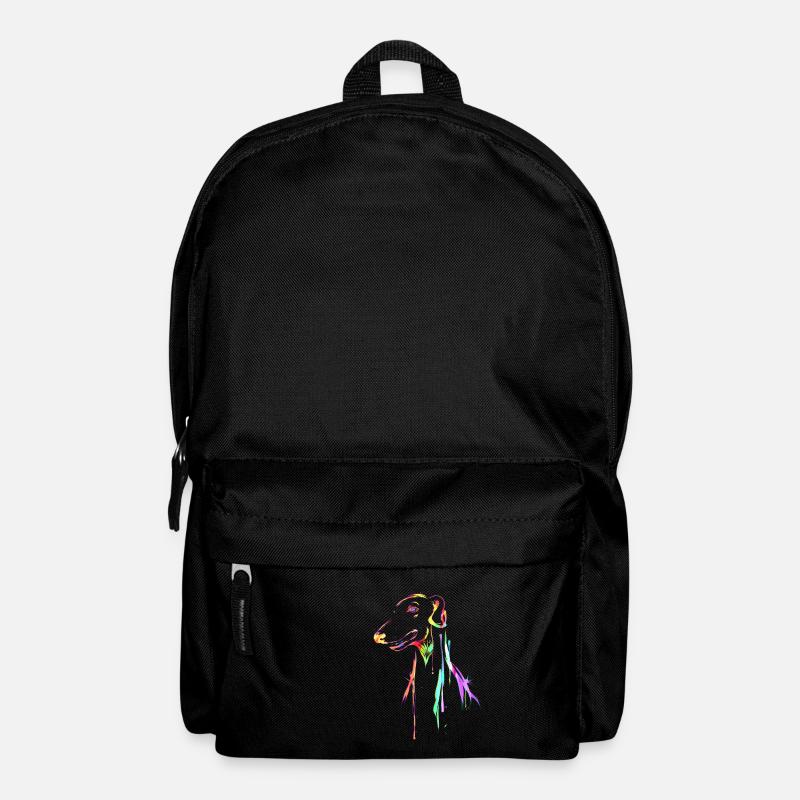 Windhund Multicolored Hundeliebhaber Geschenk - Rucksack - Schwarz