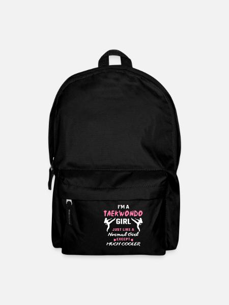 Taekwondo Girl Funny Idées Cadeaux Taekwondo Kick - Sac à dos - noir