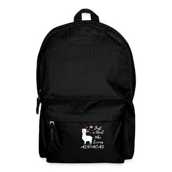Alpaca Love Just a girl who loves alpacas - Rucksack - Schwarz - Vorne