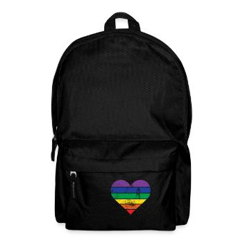 Heart rainbow - Backpack - black - Front