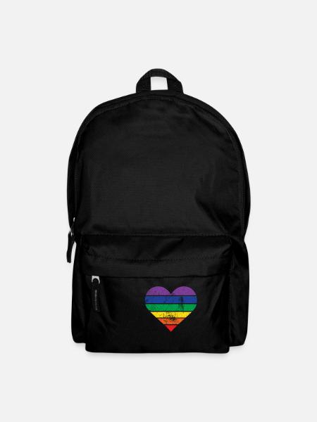Arc en ciel - Sac à dos - noir