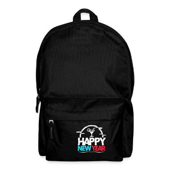 Cheerful Happy New Year Illustration - Sac à dos - noir - Devant