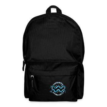 Sternzeichen Wassermann - Rucksack - Schwarz - Vorne