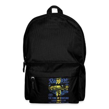 Raggare Sweden Cruising King T Shirt Design - Backpack - black - Front