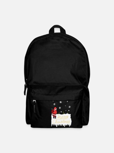 Merry Christmas Weihnachtsmann Pinkelt Ugly Christ - Rucksack - Schwarz