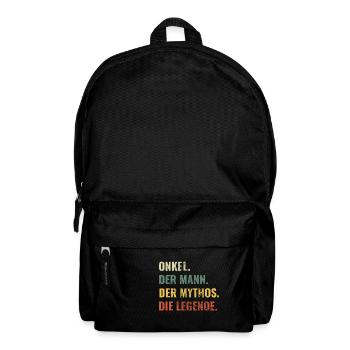 Onkel Geschenkidee toller Spruch werdende Onkels - Rucksack - Schwarz - Vorne
