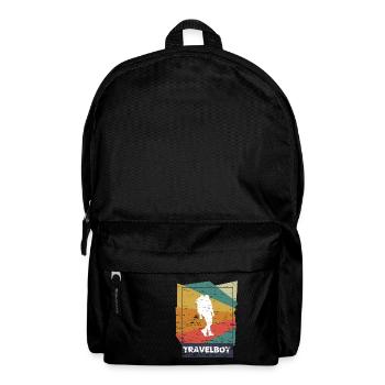 Abschiedsgeschenk Reise Retro Thailand Geschenk - Rucksack - Schwarz - Vorne