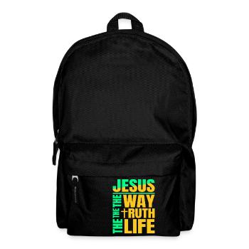 Jésus le chemin la vérité la vie - Sac à dos - noir - Devant