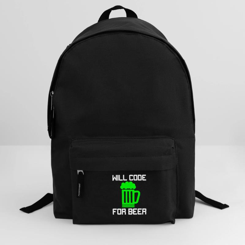 Code de la bière, T-shirt drôle de programmeur Sac à dos