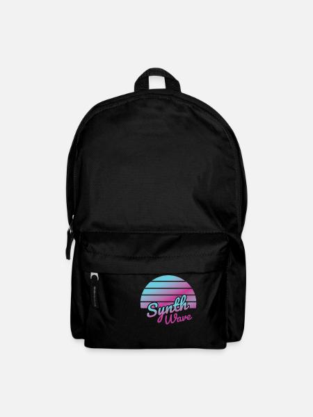 synth wave music lover - Backpack - black