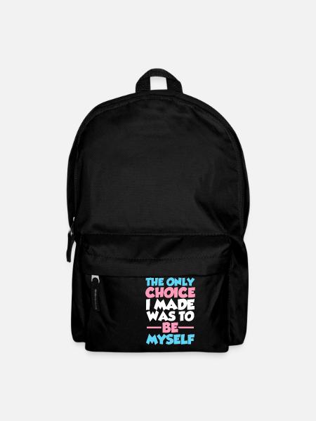 Die einzige Wahl, die ich getroffen habe, war, ich selbst LGBTQ Prid zu sein - Rucksack - Schwarz