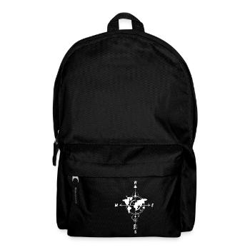 Compass world map traveler or engineer gift - Backpack - black - Front