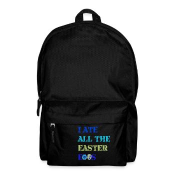 Funny Easter saying - Backpack - black - Front