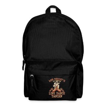 Line Dance Tanzen Cowboy Tänzer Western Geschenk - Rucksack - Schwarz - Vorne