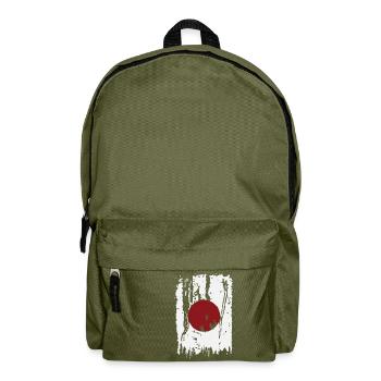 cool japanese flag - Backpack - olive green - Front