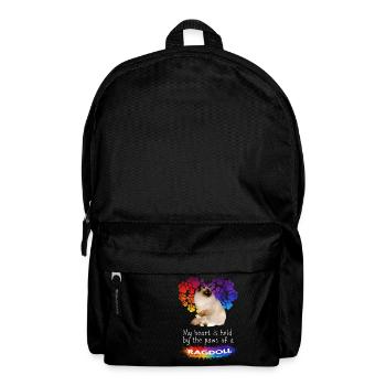 My Heart Is Held By The Paws Of A Ragdoll Cat Va - Backpack - black - Front