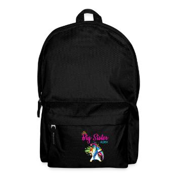 Dabbing Unicorn Big Sister Again Unicorns Rainbow - Rucksack - Schwarz - Vorne
