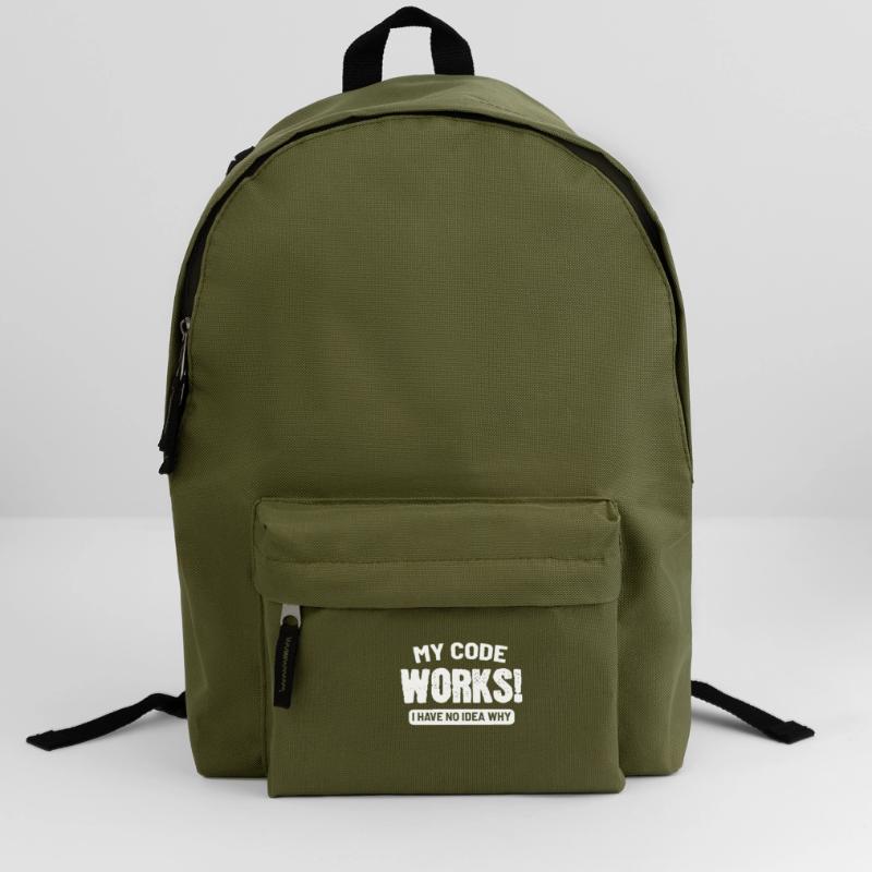 Code Works developer or programmer gift Backpack