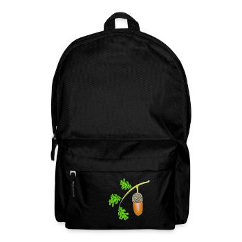Eichel Blatt Eiche bea - Rucksack - Schwarz - Vorne