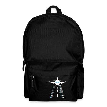 Alphabet phonétique volant pilote avion IPA - Sac à dos - noir - Devant