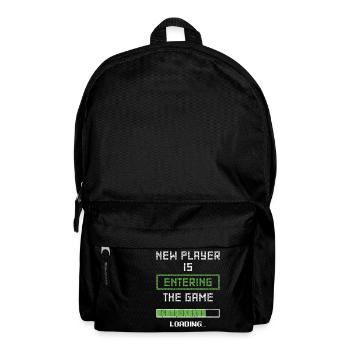 New Player Is Entering The Game Gamer Pregnancy An - Backpack - black - Front