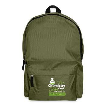 Chimie blague chimiste professeur chimiste - Sac à dos - vert olive - Devant