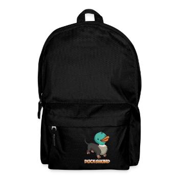 Dachshund Duck Duckshund - Backpack - black - Front