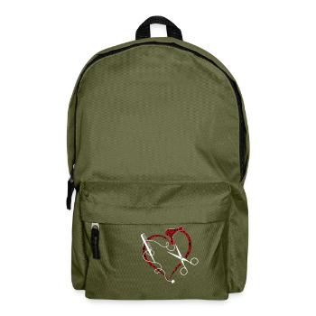 Master hairdresser - Backpack - olive green - Front