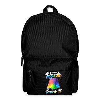 Artistic Give Me a Rock And I'll Paint It Painter - Backpack - black - Front