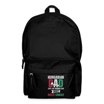 Hungarian Dad is Much Cooler - Backpack - black - Front