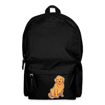 Golden Retriever - Rucksack - Schwarz - Vorne