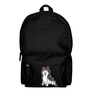 Siberian Husky - Backpack - black - Front