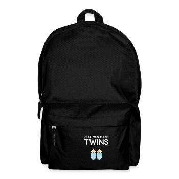 Real Men Make Twins Baby Schwangerschaft - Rucksack - Schwarz - Vorne