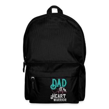 Dad of a Heart Warrior drucken - Rucksack - Schwarz - Vorne