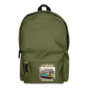 Lisboa tram Lisbon - Backpack - olive green - Front