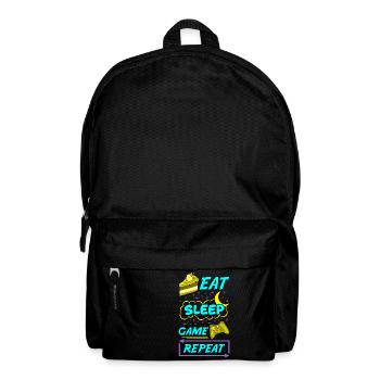 Gamer Eat Sleep Game Repeat Anime Kawaii Gaming - Sac à dos - noir - Devant