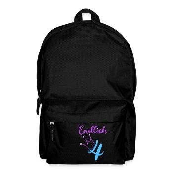 Finally 4 I am 4! - Backpack - black - Front
