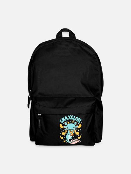 Süßes & lustiges Snaxolotl Entzückendes Naschen Axolotl - Rucksack - Schwarz
