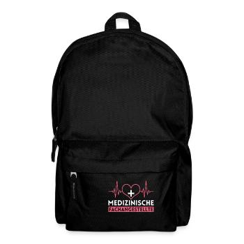 MFA Herzschlag EKG Herz Outfit - Rucksack - Schwarz - Vorne